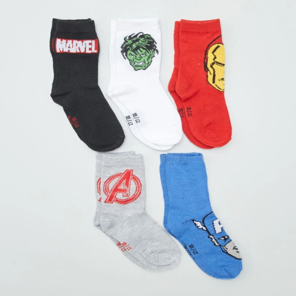 chaussettes Avengers lot de rouge