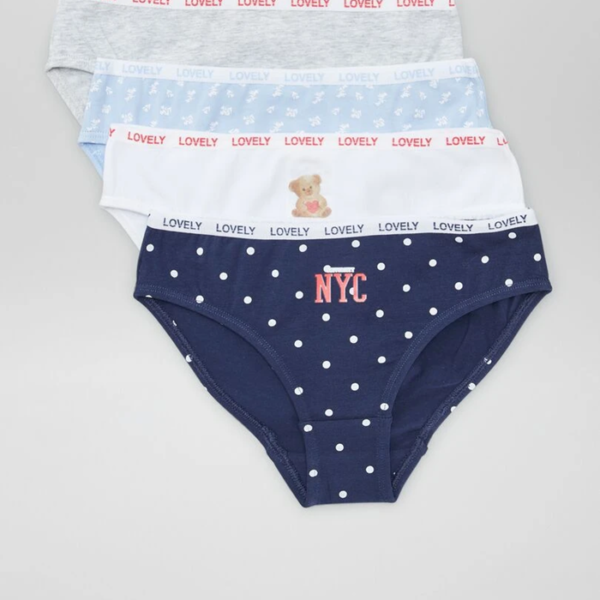 Lot de 4 culottes imprimées