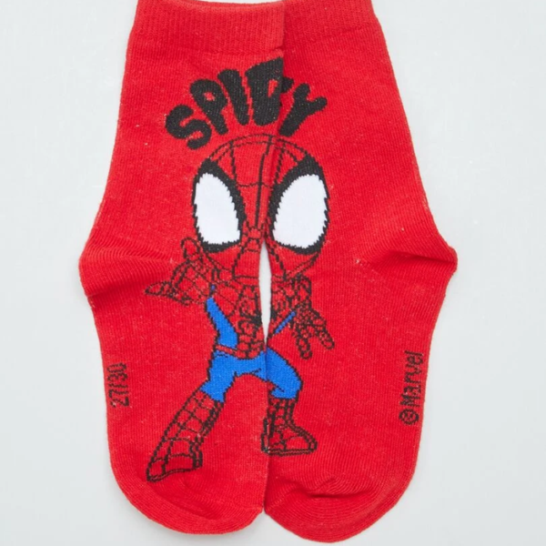 Lot de chaussettes spider man paires rouge