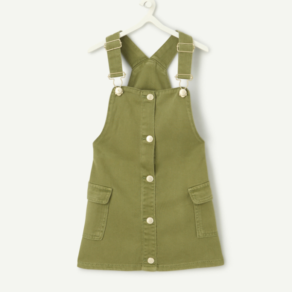 Robe en viscose responsable kaki