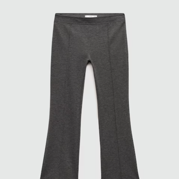 Pantalon évasé coutures