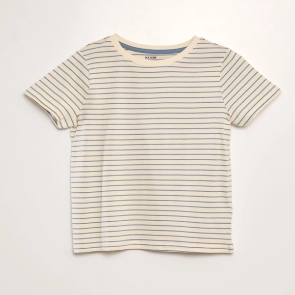 T-shirt rayé - Bleu raures